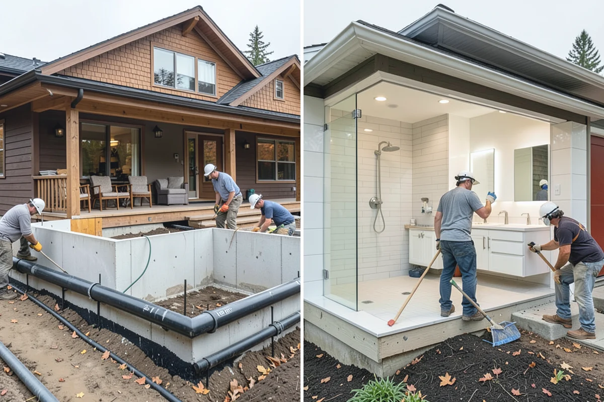 Footing Installation in Roy, Pierce County, WA - Excavate footing trenches or pads to plan dimensions
