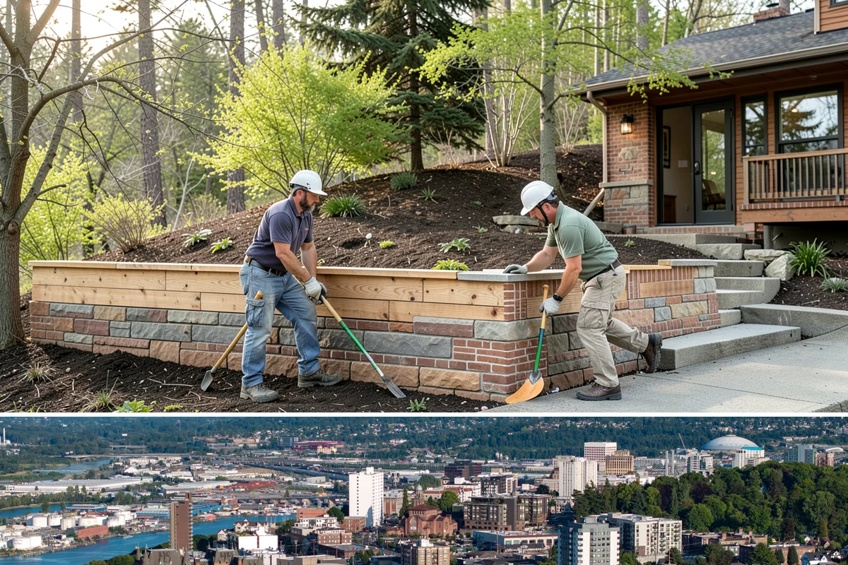 Footing Installation in Tacoma, Pierce County, WA - Footing work continues through most of the year, with pours timed around dry stretches so the concrete sets undisturbed.