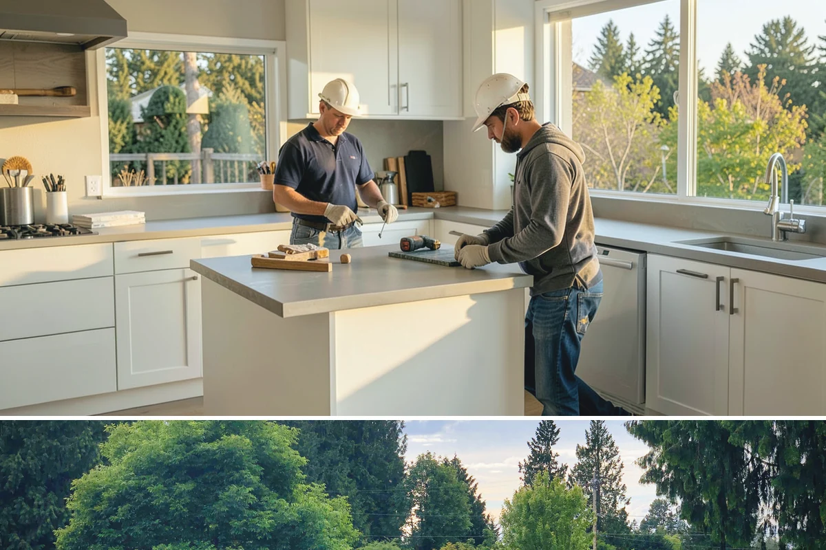 Foundation Construction in Bonney Lake, Pierce County, WA - We schedule pours around drier weather when possible and protect fresh concrete from heavy Puget Sound rain so it cures properly.