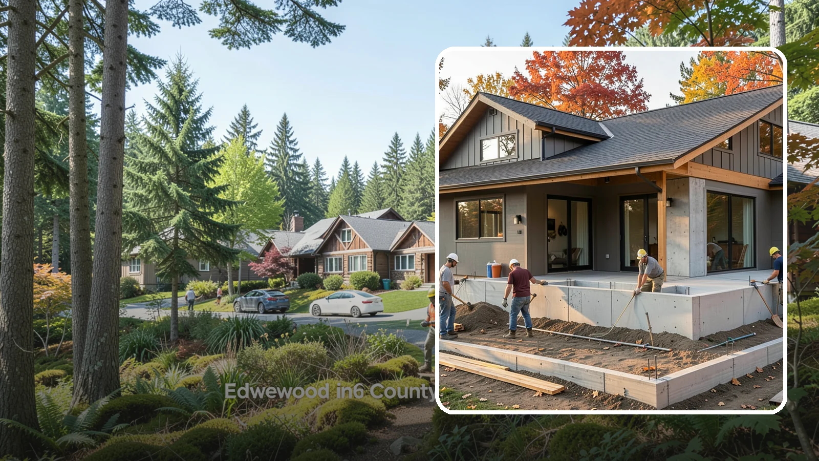 Foundation Construction in Edgewood, Pierce County, WA - We build engineered concrete foundations that anchor your Western Washington home against moisture, settlement, and seismic...