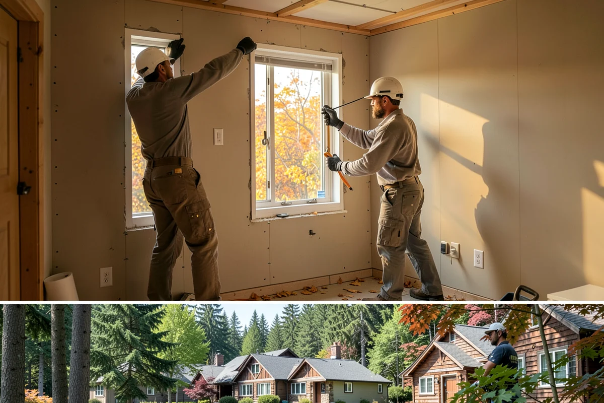Foundation Construction in Edgewood, Pierce County, WA - We schedule pours around drier weather when possible and protect fresh concrete from heavy Puget Sound rain so it cures properly.