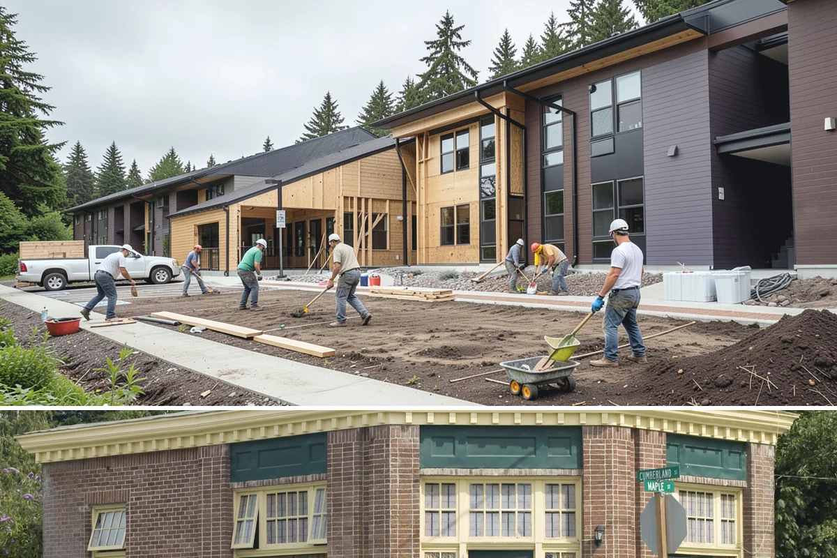 Foundation Construction in Hamilton, Skagit County, WA - We schedule pours around drier weather when possible and protect fresh concrete from heavy Puget Sound rain so it cures properly.
