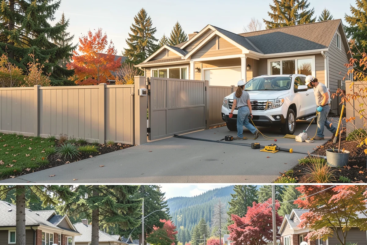 Foundation Construction in Hunts Point, King County, WA - We schedule pours around drier weather when possible and protect fresh concrete from heavy Puget Sound rain so it cures properly.