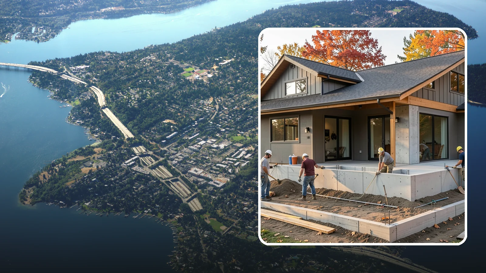 Foundation Construction in Mercer Island, King County, WA - We build engineered concrete foundations that anchor your Western Washington home against moisture, settlement, and seismic...