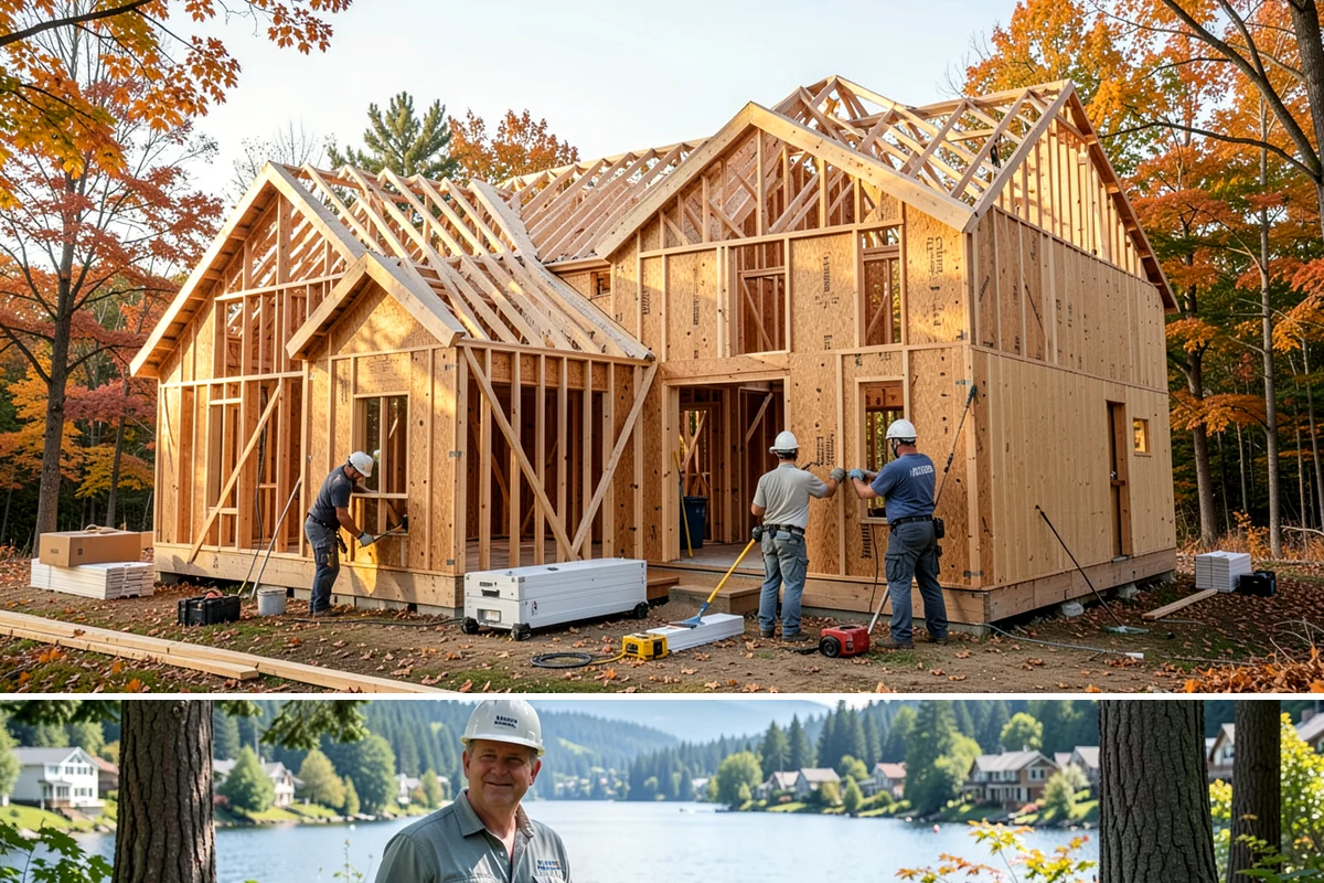 Foundation Construction in Milton, King County, WA - We schedule pours around drier weather when possible and protect fresh concrete from heavy Puget Sound rain so it cures properly.