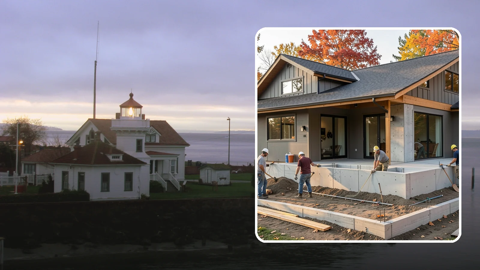 Foundation Construction in Mukilteo, Snohomish County, WA - We build engineered concrete foundations that anchor your Western Washington home against moisture, settlement, and seismic...