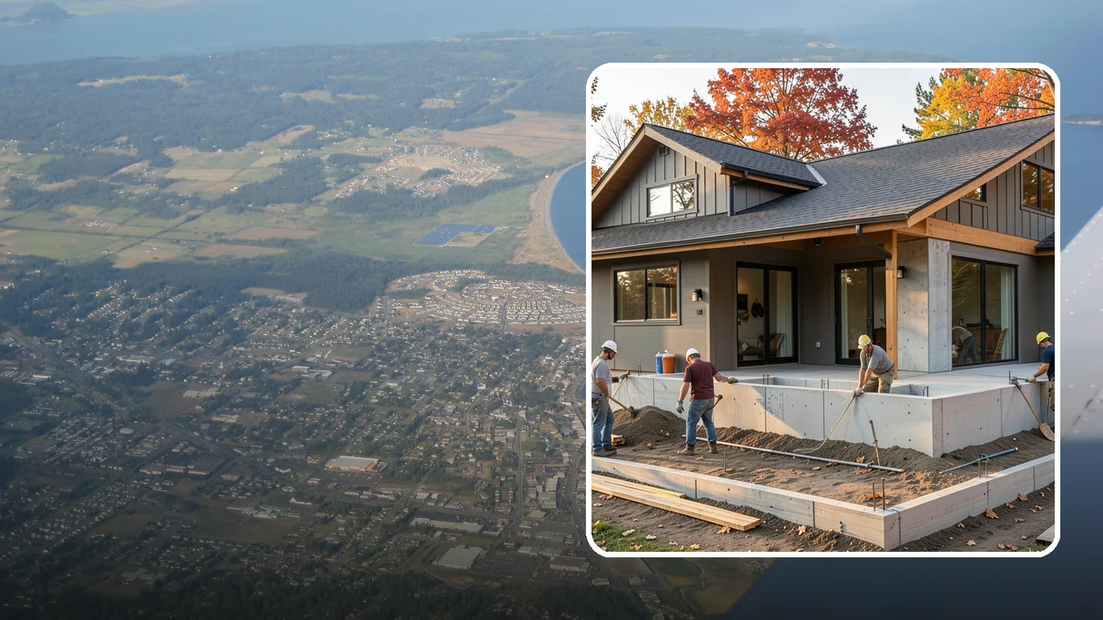 Foundation Construction in Oak Harbor, Island County, WA - We build engineered concrete foundations that anchor your Western Washington home against moisture, settlement, and seismic...