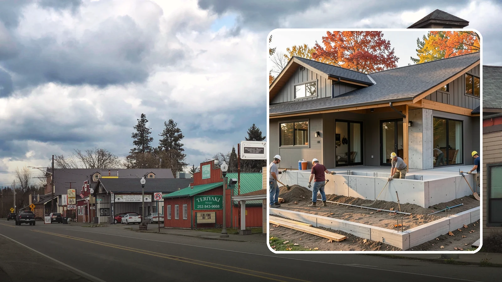 Foundation Construction in Roy, Pierce County, WA - We build engineered concrete foundations that anchor your Western Washington home against moisture, settlement, and seismic...