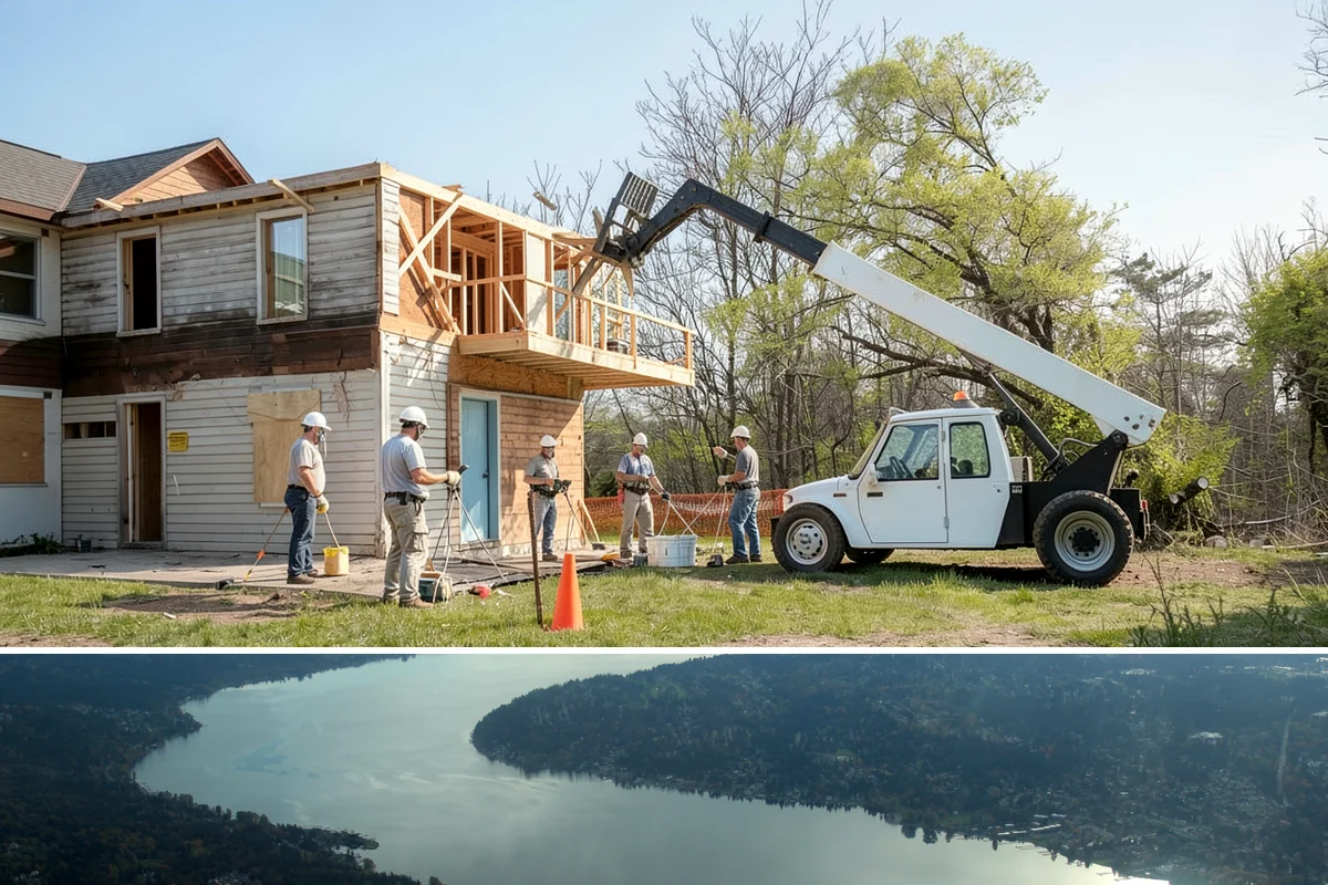 Foundation Construction in Sammamish, King County, WA - We schedule pours around drier weather when possible and protect fresh concrete from heavy Puget Sound rain so it cures properly.