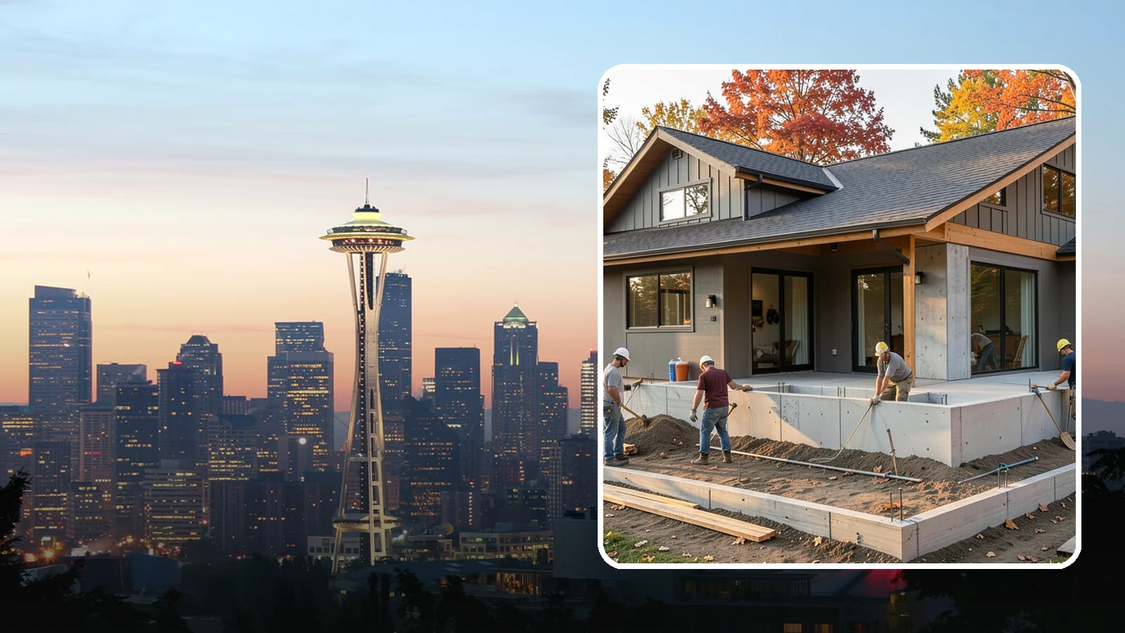 Foundation Construction in Seattle, King County, WA - We build engineered concrete foundations that anchor your Western Washington home against moisture, settlement, and seismic...