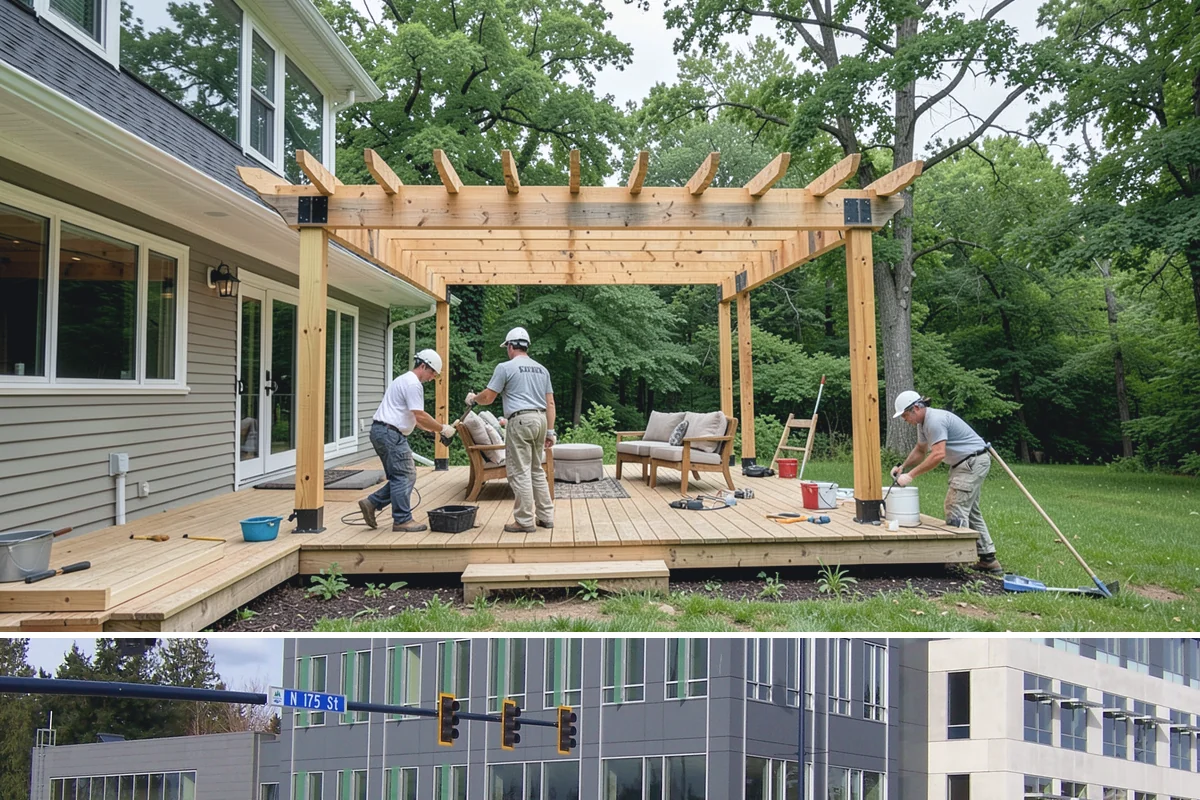 Foundation Construction in Shoreline, King County, WA - We schedule pours around drier weather when possible and protect fresh concrete from heavy Puget Sound rain so it cures properly.