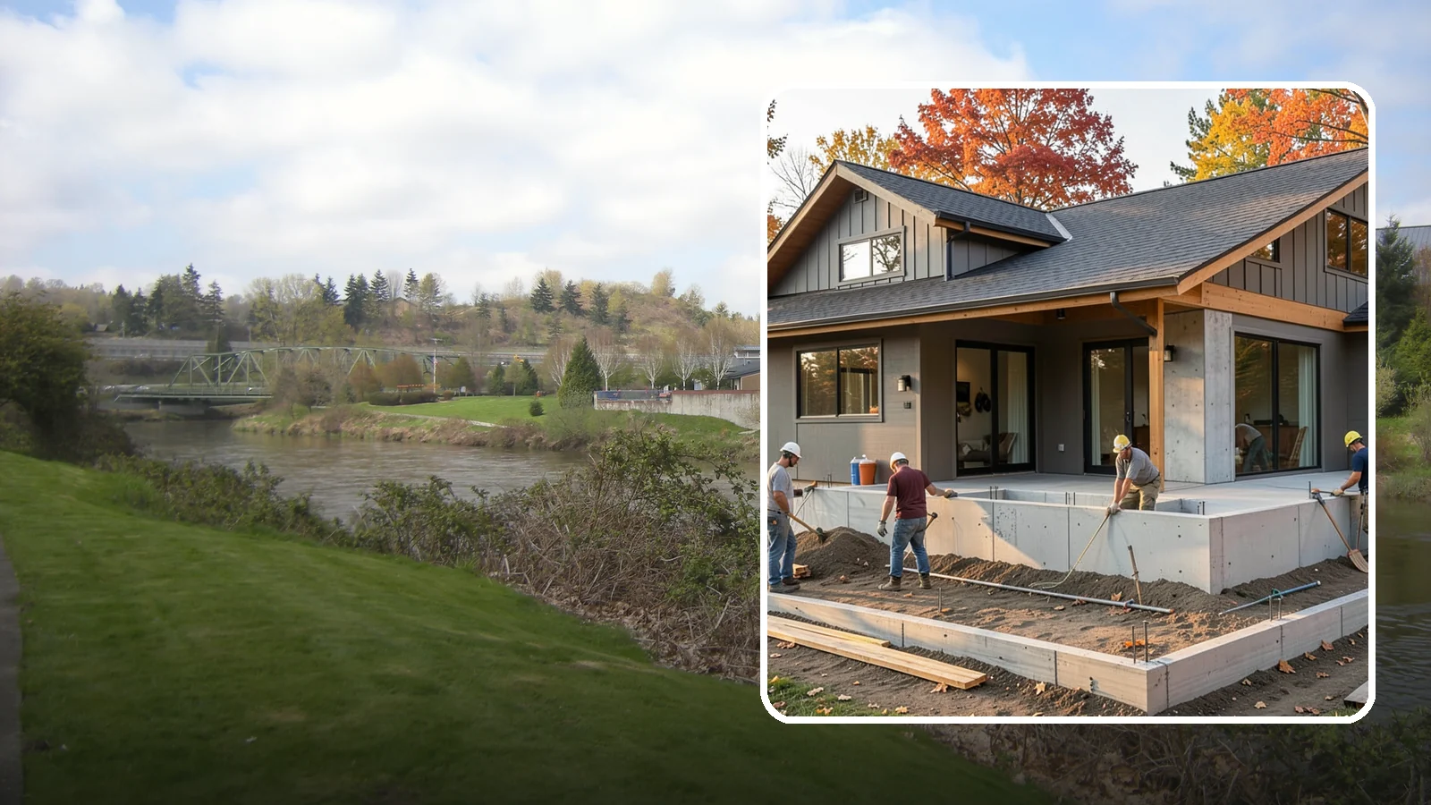 Foundation Construction in Tukwila, King County, WA - We build engineered concrete foundations that anchor your Western Washington home against moisture, settlement, and seismic...