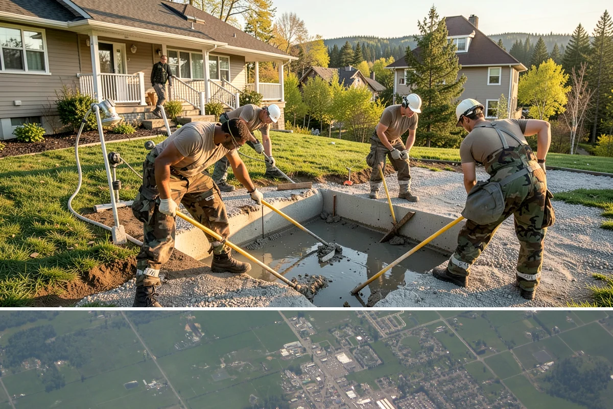 Foundation Crack Injection in Enumclaw, King County, WA - Crack injection can be done year-round, and it is especially timely heading into the wet season when leaks tend to appear.
