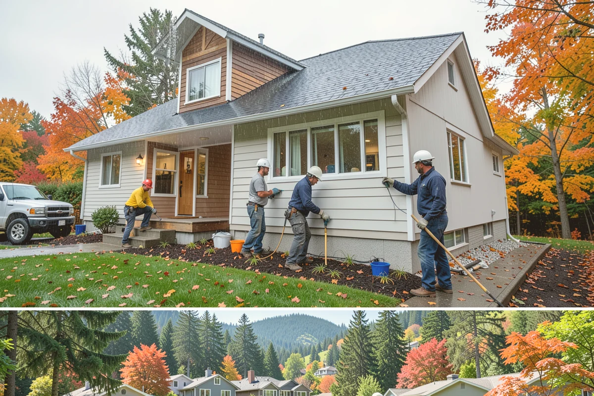 Foundation Crack Injection in Fircrest, Pierce County, WA - Crack injection can be done year-round, and it is especially timely heading into the wet season when leaks tend to appear.