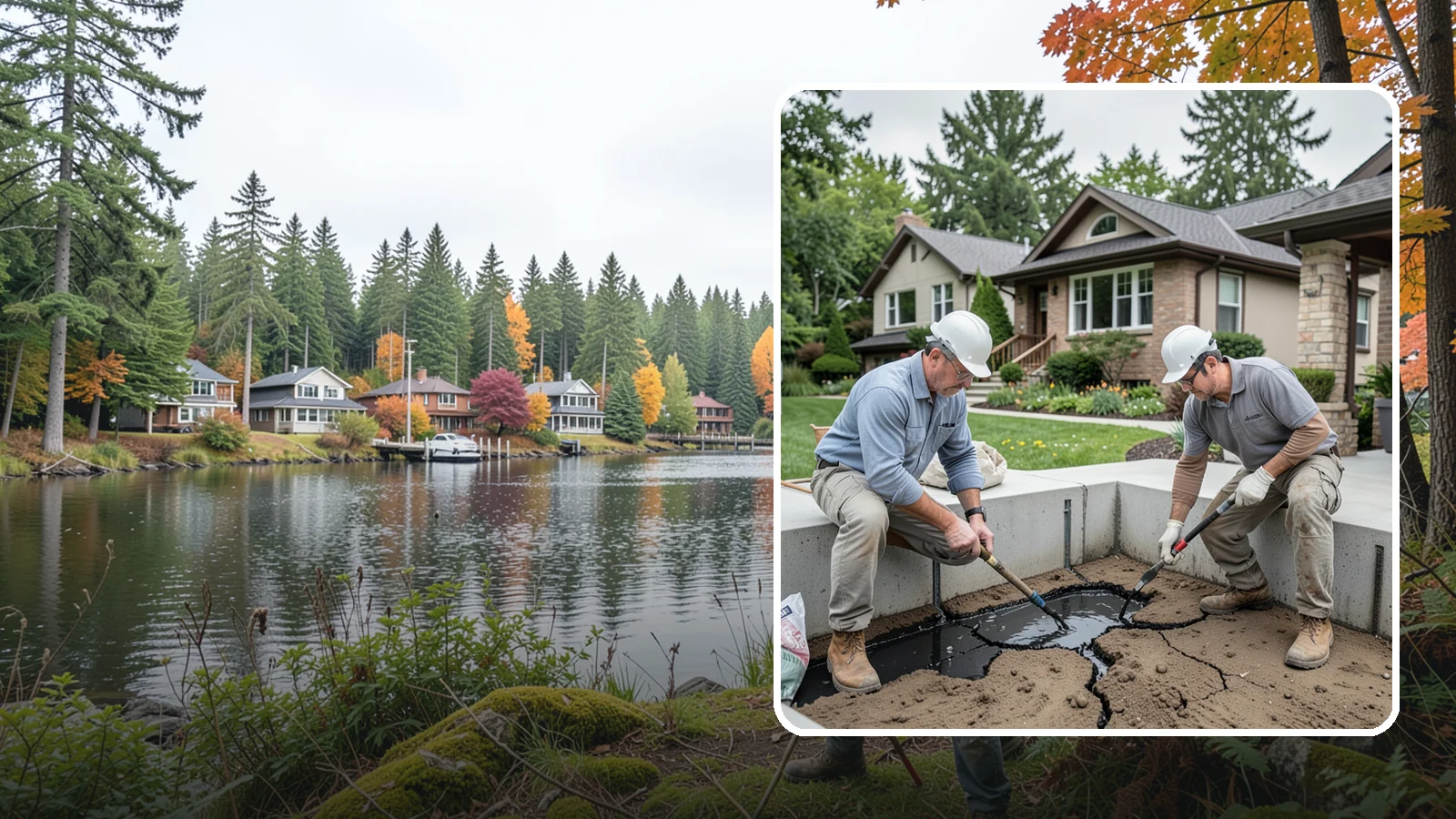 Foundation Crack Injection in La Conner, Skagit County, WA - We seal foundation cracks from the inside with epoxy or polyurethane injection to stop leaks and restore strength.