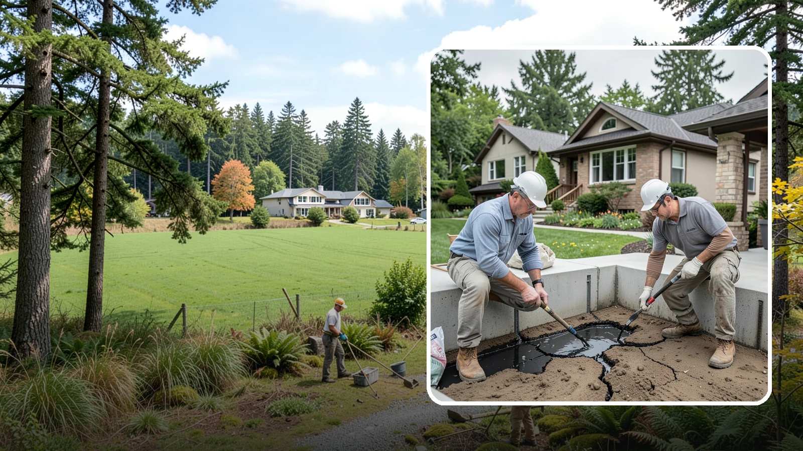 Foundation Crack Injection in Lyman, Skagit County, WA - We seal foundation cracks from the inside with epoxy or polyurethane injection to stop leaks and restore strength.