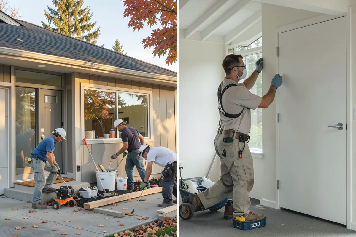 Foundation Crack Injection in Medina, King County, WA - Inspect the crack and determine structural versus cosmetic