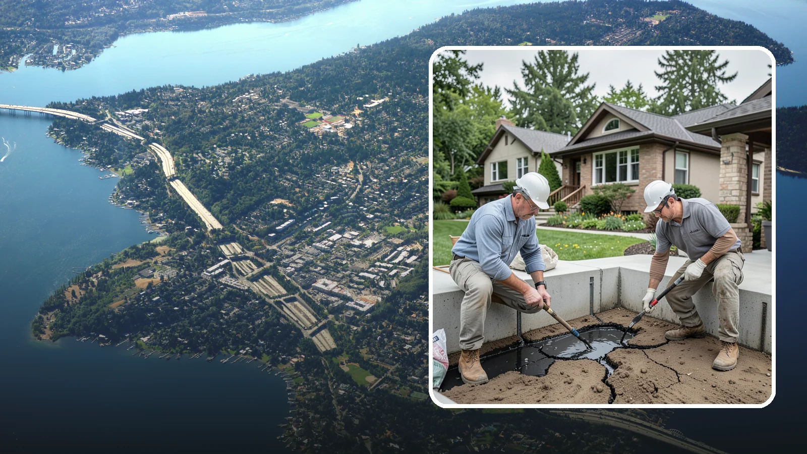 Foundation Crack Injection in Mercer Island, King County, WA - We seal foundation cracks from the inside with epoxy or polyurethane injection to stop leaks and restore strength.