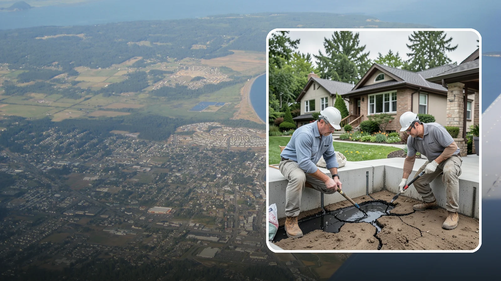 Foundation Crack Injection in Oak Harbor, Island County, WA - We seal foundation cracks from the inside with epoxy or polyurethane injection to stop leaks and restore strength.