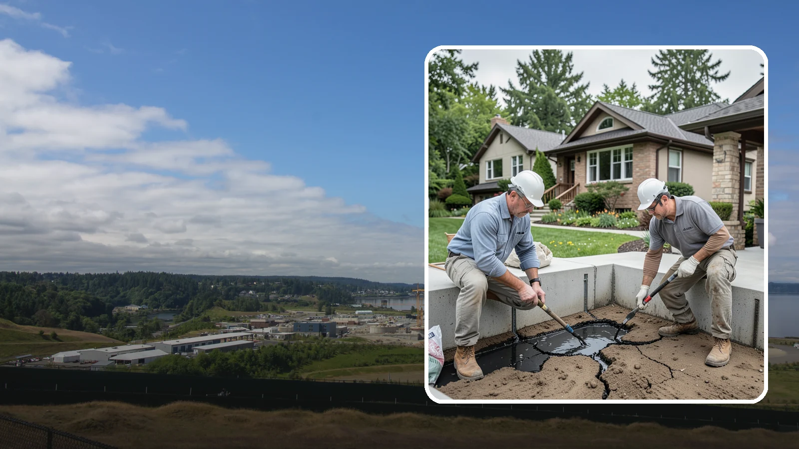 Foundation Crack Injection in University Place, Pierce County, WA - We seal foundation cracks from the inside with epoxy or polyurethane injection to stop leaks and restore strength.