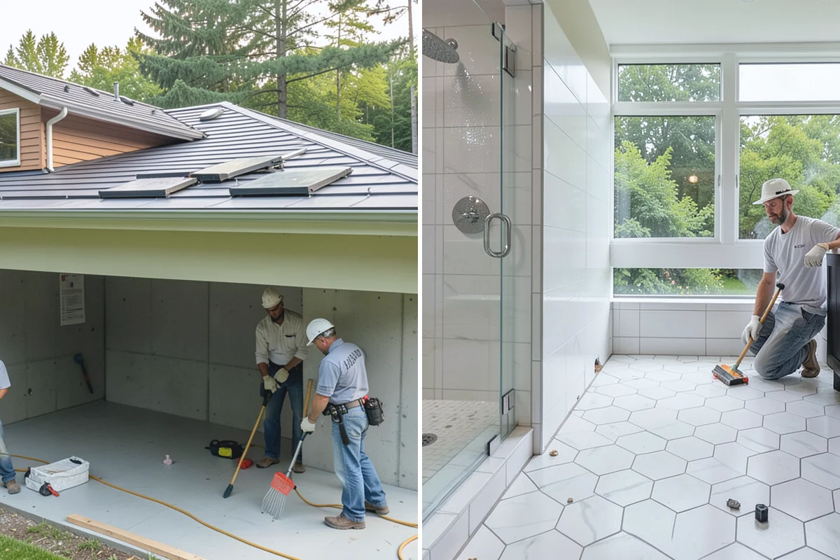 Foundation Crack Injection in Woodinville, King County, WA - Inspect the crack and determine structural versus cosmetic