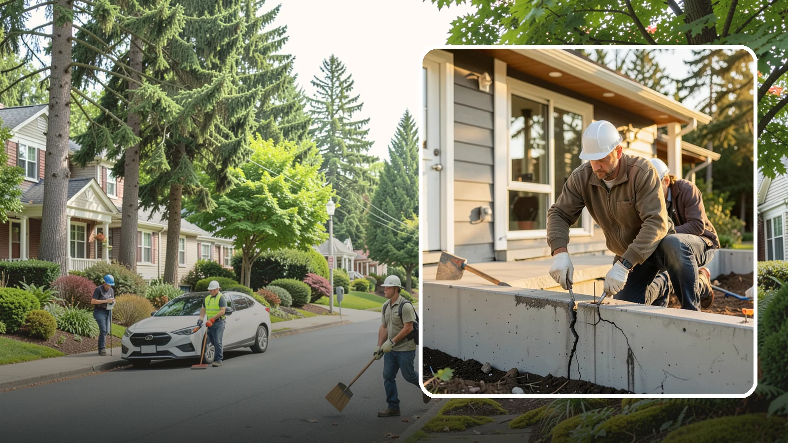 Foundation Crack Repair in Beaux Arts Village, King County, WA - Foundation crack repair that seals leaks and stops movement in your home's base.