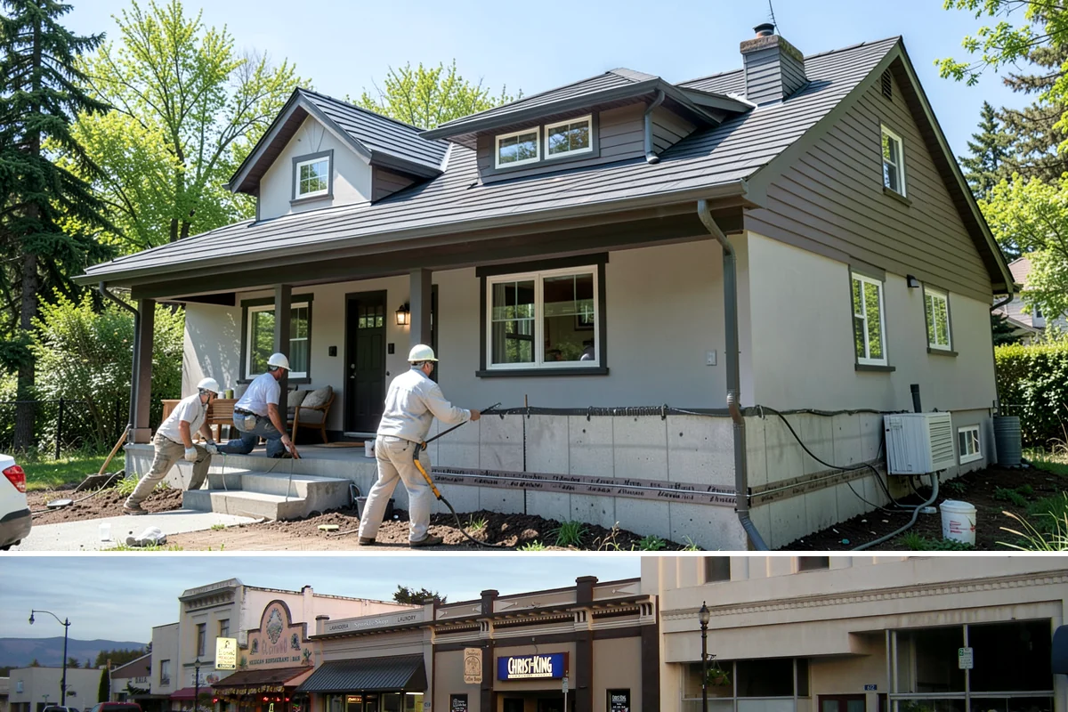 Foundation Crack Repair in Burlington, Skagit County, WA - Drier months make exterior excavation and drainage work far more manageable.