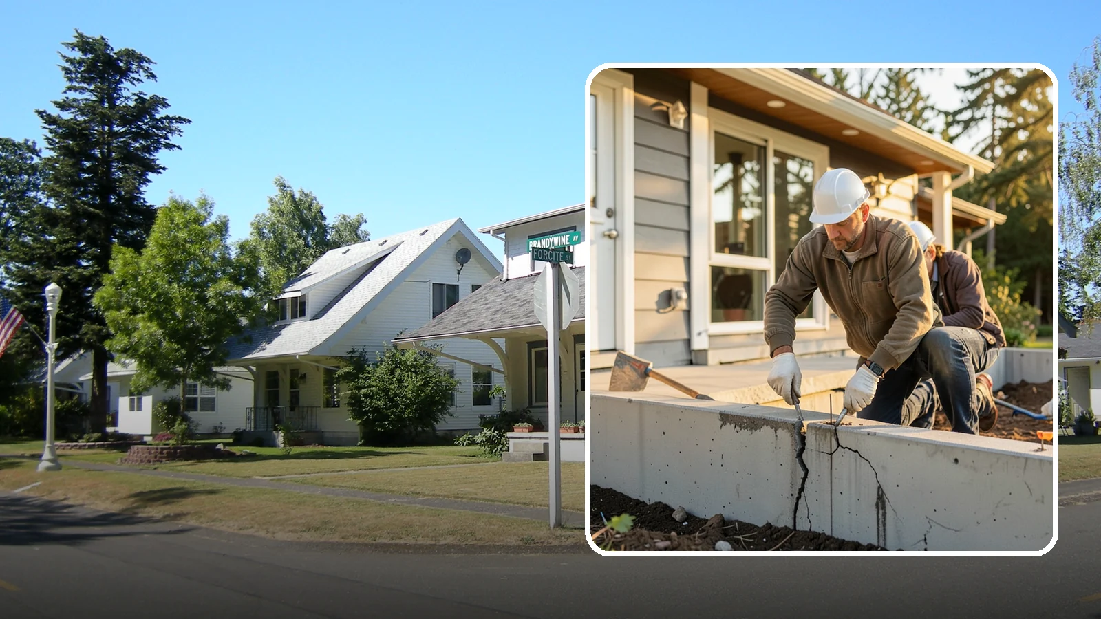 Foundation Crack Repair in DuPont, Pierce County, WA - Foundation crack repair that seals leaks and stops movement in your home's base.