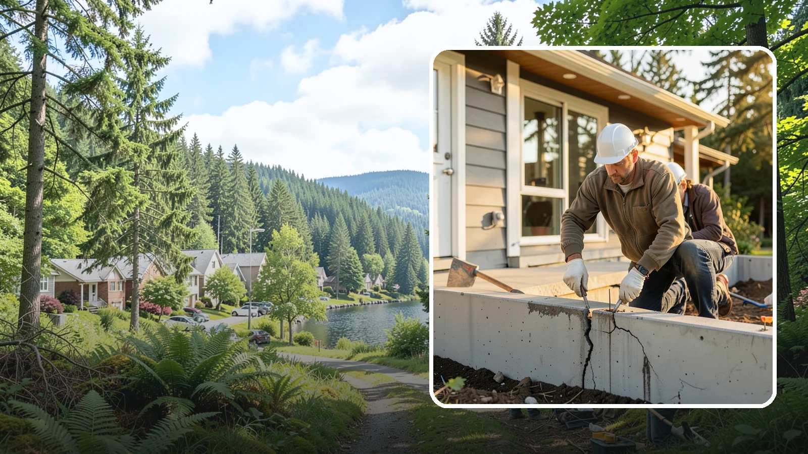 Foundation Crack Repair in Lake Forest Park, King County, WA - Foundation crack repair that seals leaks and stops movement in your home's base.