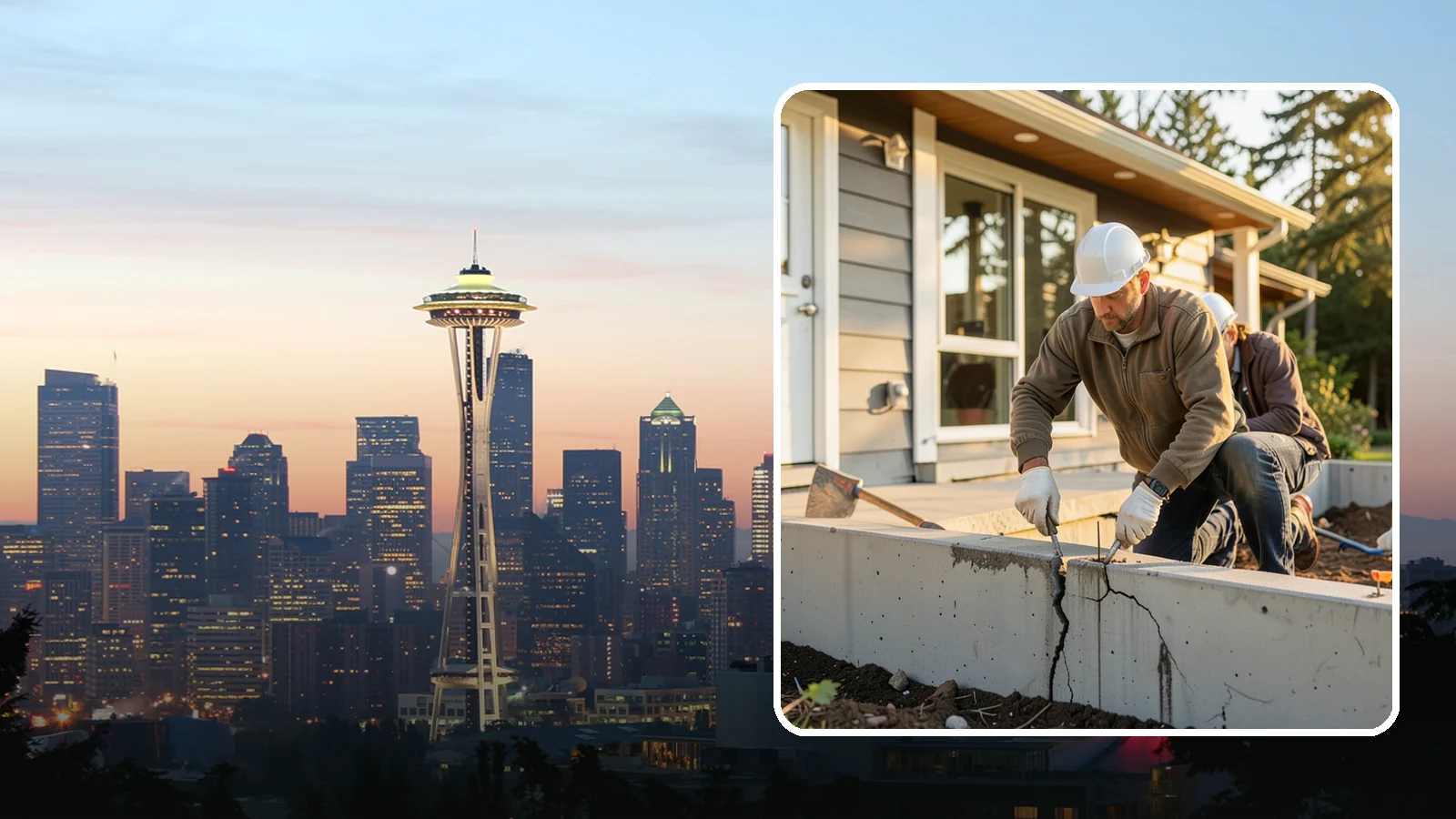 Foundation Crack Repair in Seattle, King County, WA - Foundation crack repair that seals leaks and stops movement in your home's base.