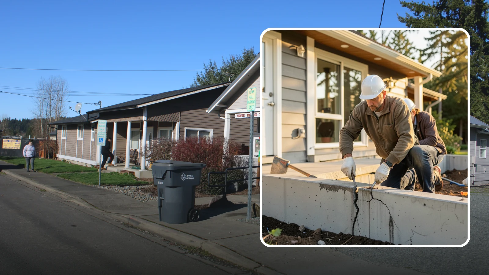Foundation Crack Repair in South Prairie, Pierce County, WA - Foundation crack repair that seals leaks and stops movement in your home's base.
