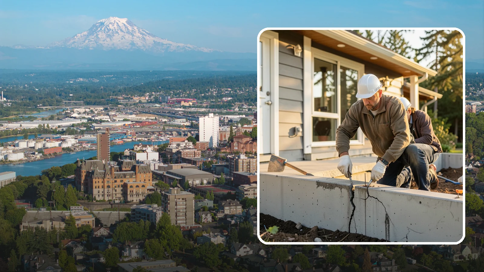 Foundation Crack Repair in Tacoma, Pierce County, WA - Foundation crack repair that seals leaks and stops movement in your home's base.