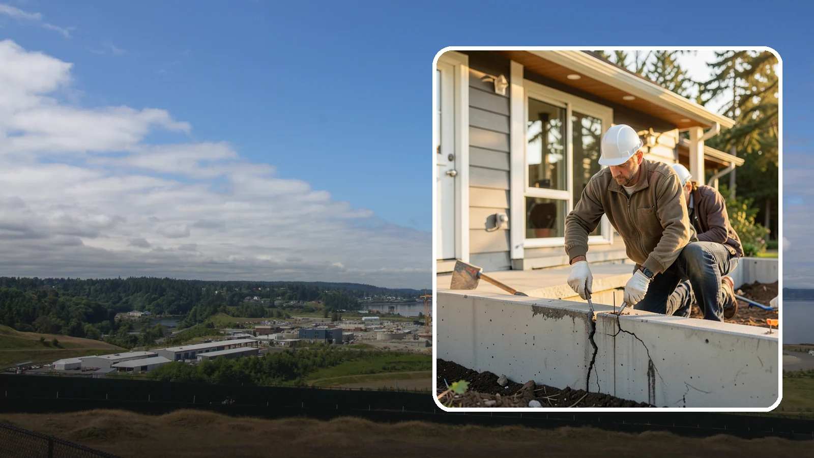 Foundation Crack Repair in University Place, Pierce County, WA - Foundation crack repair that seals leaks and stops movement in your home's base.