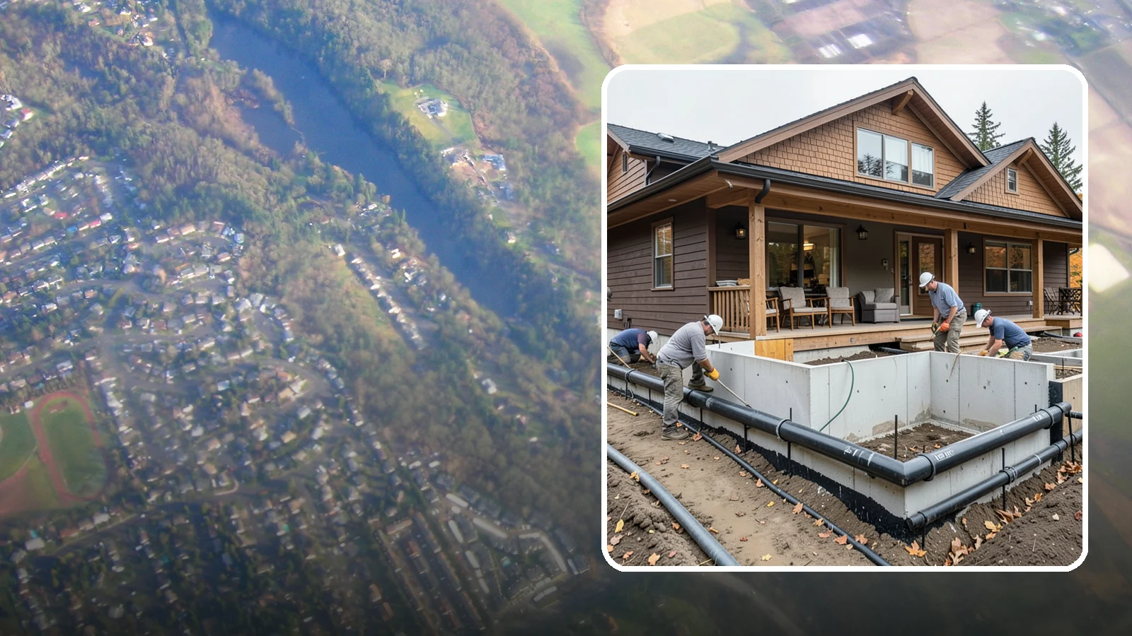 Foundation Drainage System in Algona, King County, WA - We install perimeter and sub-slab drainage that collects groundwater and routes it away from your foundation for good.