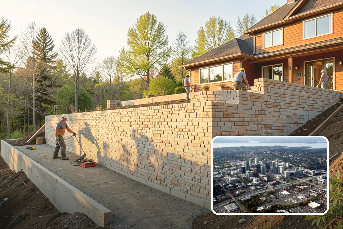 Foundation Drainage System in Bellevue, King County, WA - Groundwater collected before it reaches the foundation