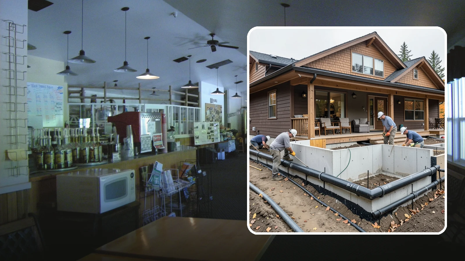 Foundation Drainage System in Black Diamond, King County, WA - We install perimeter and sub-slab drainage that collects groundwater and routes it away from your foundation for good.