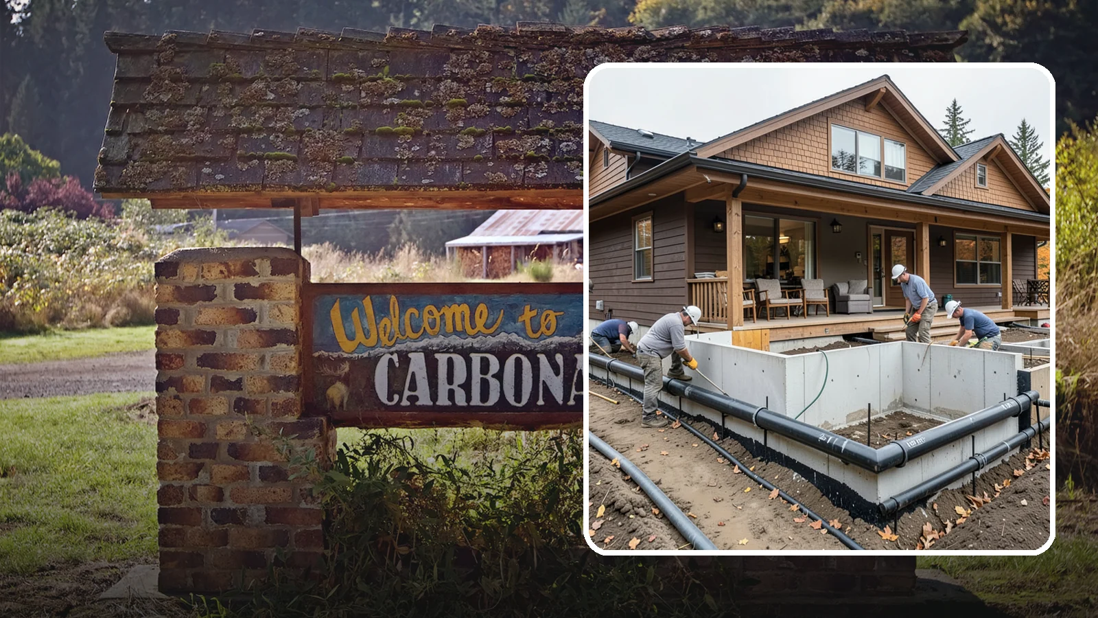 Foundation Drainage System in Carbonado, Pierce County, WA - We install perimeter and sub-slab drainage that collects groundwater and routes it away from your foundation for good.