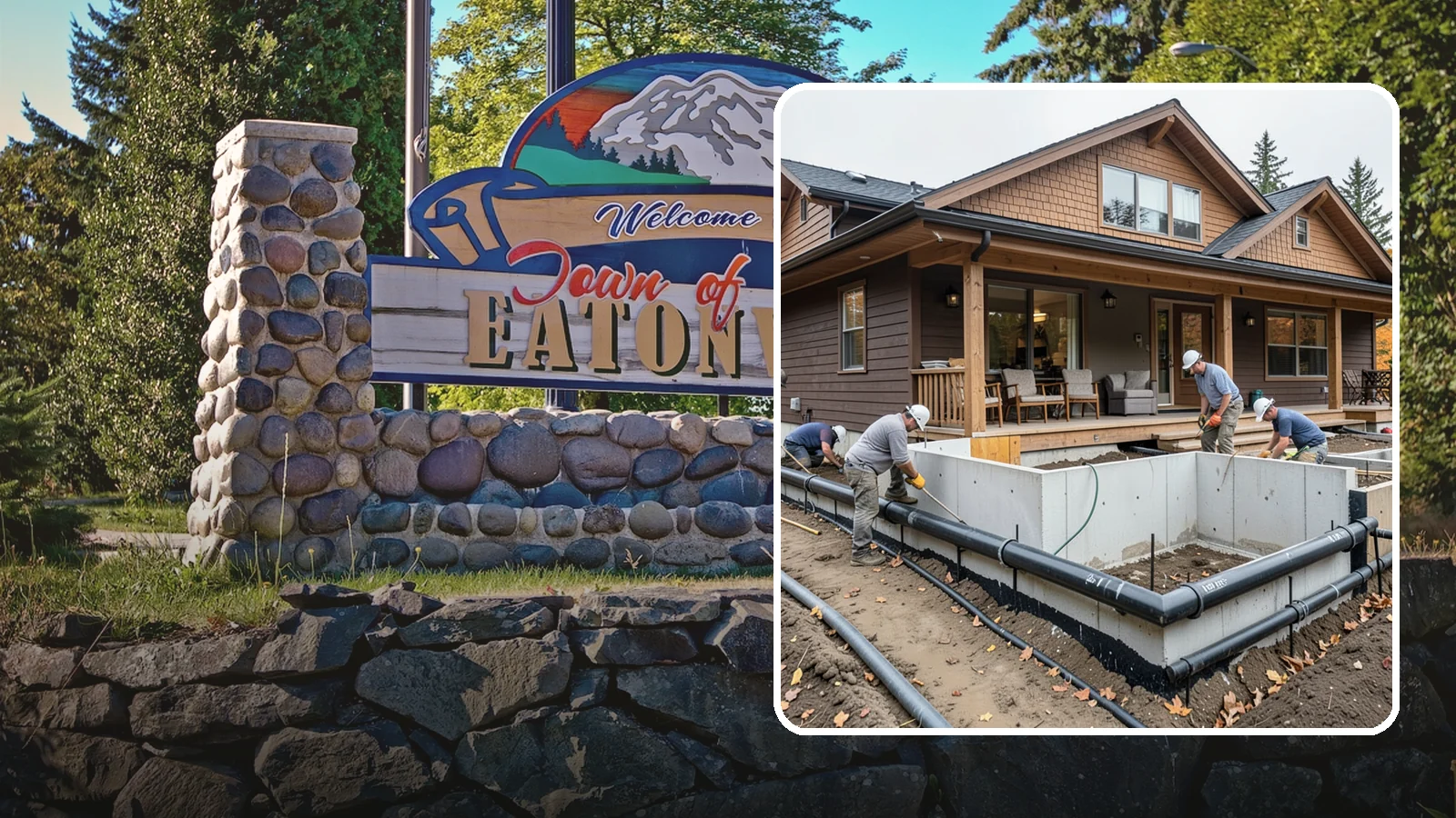 Foundation Drainage System in Eatonville, Pierce County, WA - We install perimeter and sub-slab drainage that collects groundwater and routes it away from your foundation for good.