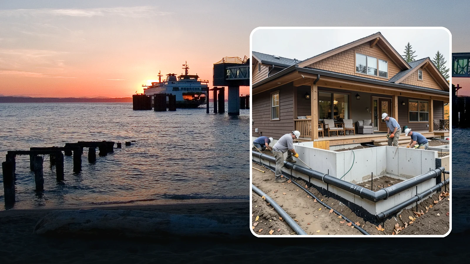 Foundation Drainage System in Edmonds, Snohomish County, WA - We install perimeter and sub-slab drainage that collects groundwater and routes it away from your foundation for good.