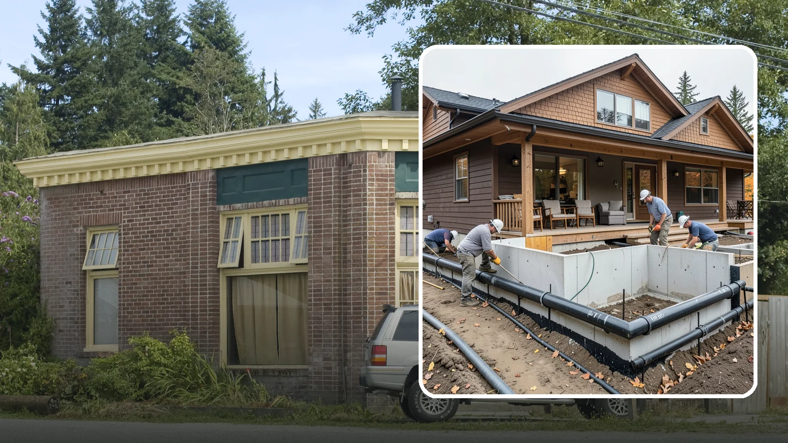 Foundation Drainage System in Hamilton, Skagit County, WA - We install perimeter and sub-slab drainage that collects groundwater and routes it away from your foundation for good.