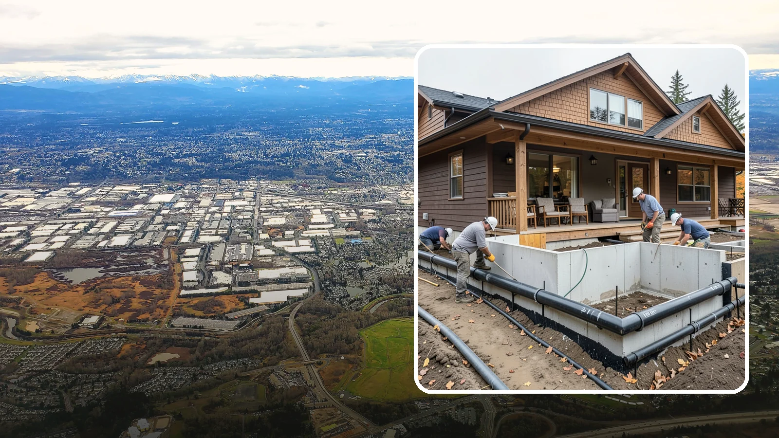 Foundation Drainage System in Kent, King County, WA - We install perimeter and sub-slab drainage that collects groundwater and routes it away from your foundation for good.