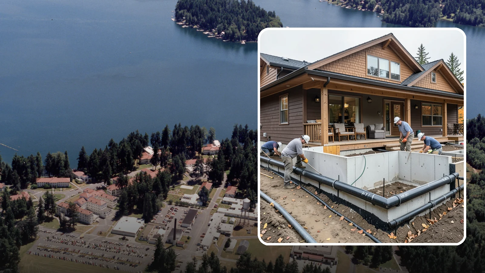 Foundation Drainage System in Lakewood, Pierce County, WA - We install perimeter and sub-slab drainage that collects groundwater and routes it away from your foundation for good.