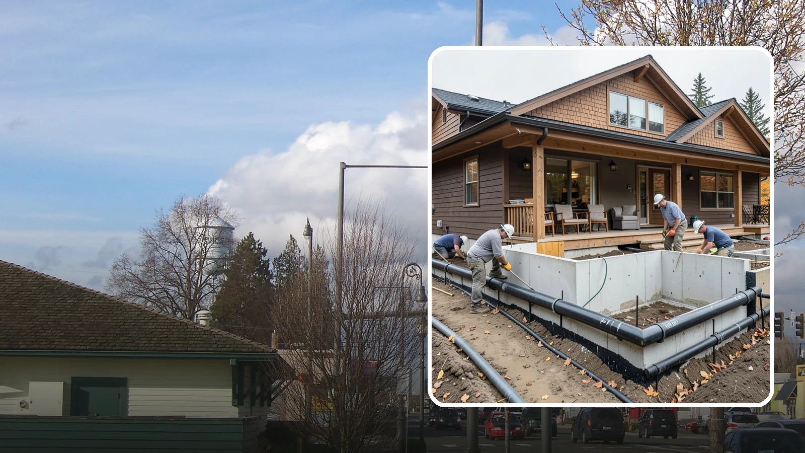 Foundation Drainage System in Marysville, Snohomish County, WA - We install perimeter and sub-slab drainage that collects groundwater and routes it away from your foundation for good.