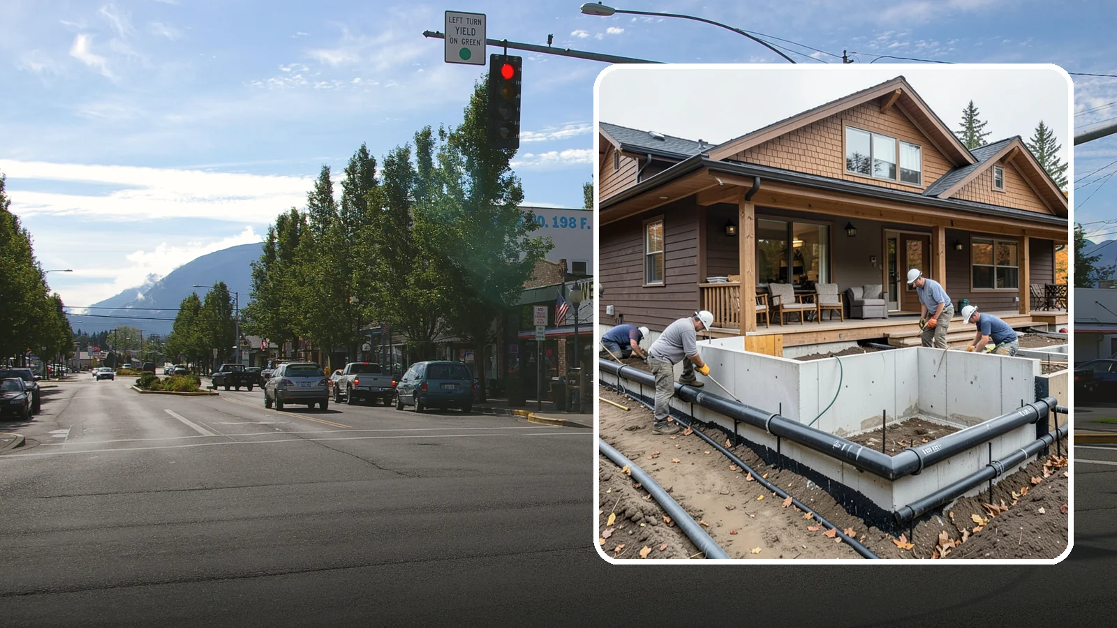 Foundation Drainage System in North Bend, King County, WA - We install perimeter and sub-slab drainage that collects groundwater and routes it away from your foundation for good.