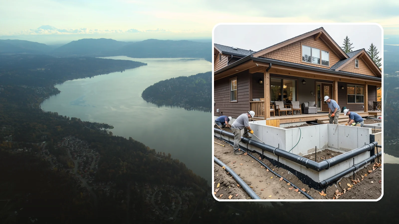 Foundation Drainage System in Sammamish, King County, WA - We install perimeter and sub-slab drainage that collects groundwater and routes it away from your foundation for good.