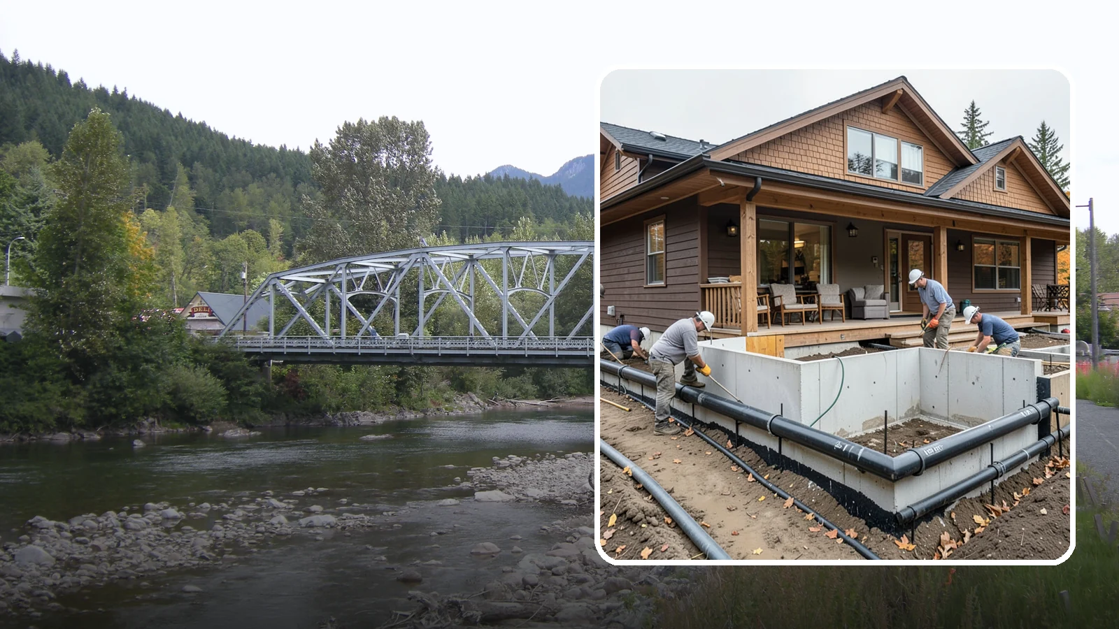 Foundation Drainage System in Skykomish, King County, WA - We install perimeter and sub-slab drainage that collects groundwater and routes it away from your foundation for good.