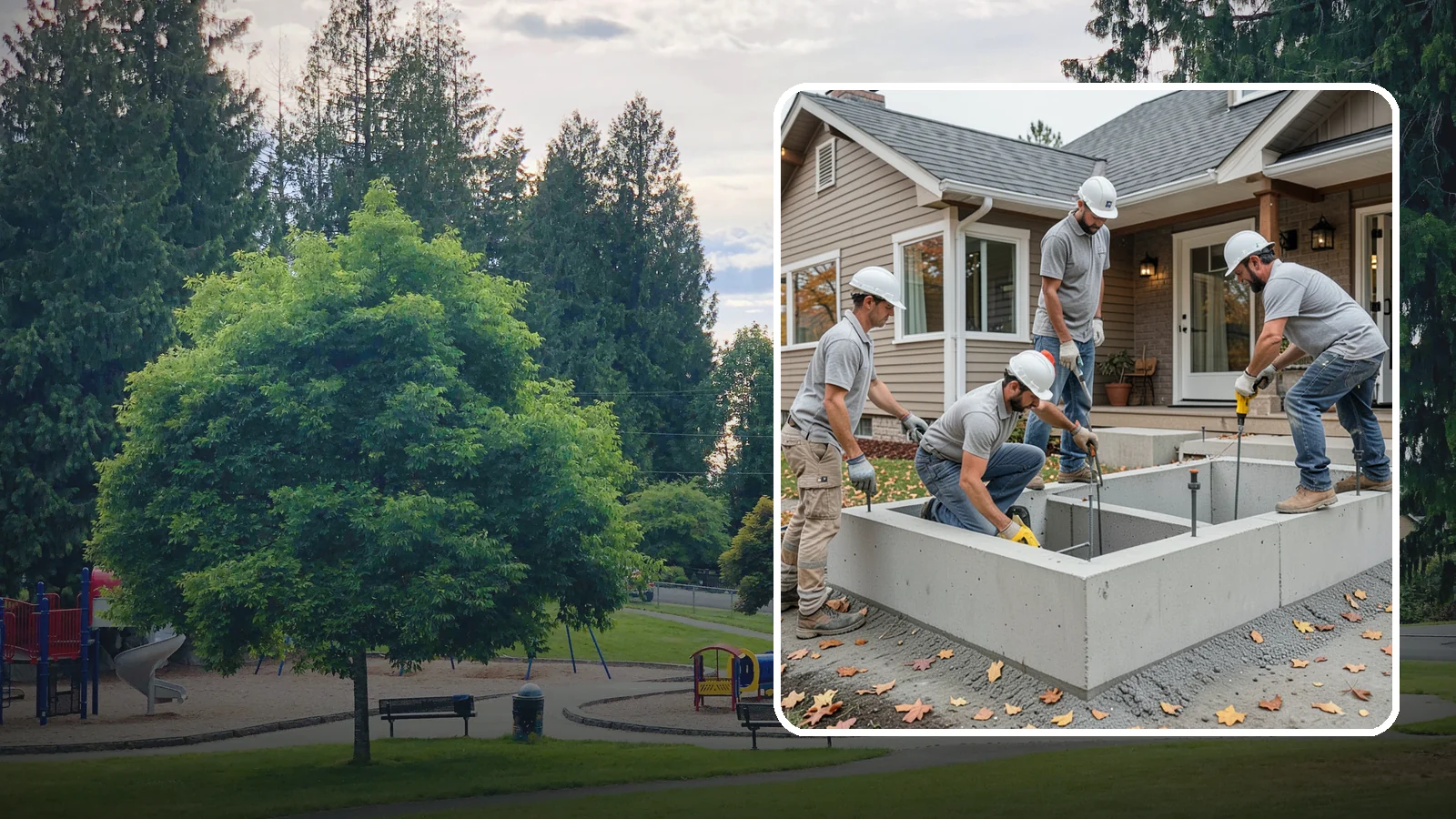 Foundation Leveling in Bonney Lake, Pierce County, WA - We relevel settled foundations to bring floors and walls back toward true and relieve the stress on your home.