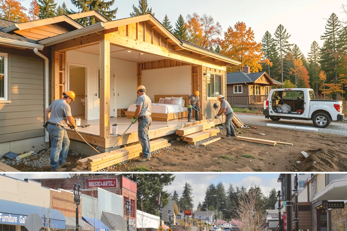 Foundation Leveling in Bothell, King County, WA - Leveling is best performed when soils are more stable, often in drier months, so the corrected elevations hold.