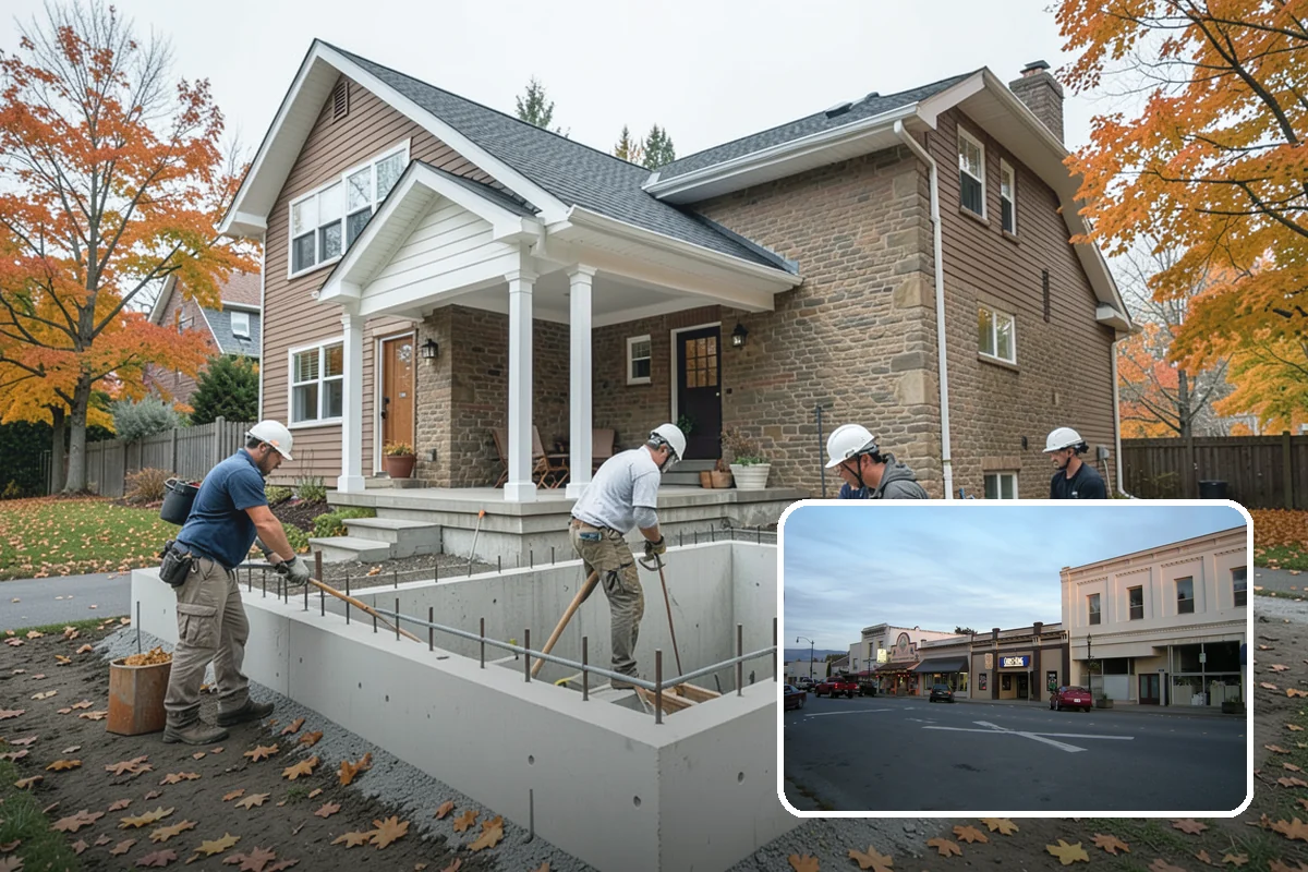 Foundation Leveling in Burlington, Skagit County, WA - Floors and walls brought back toward level and true