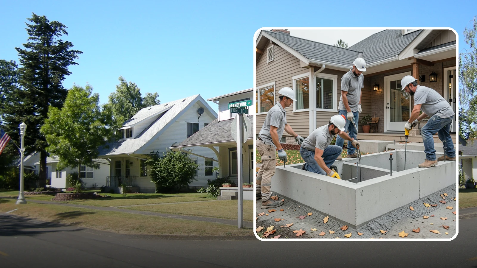 Foundation Leveling in DuPont, Pierce County, WA - We relevel settled foundations to bring floors and walls back toward true and relieve the stress on your home.